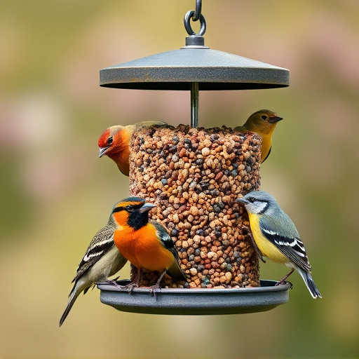 Assorted UK bird feed on webpage