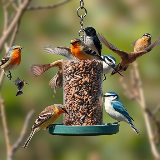 Assorted UK bird feed on webpage