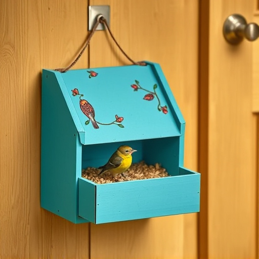 Bird food box left at front door