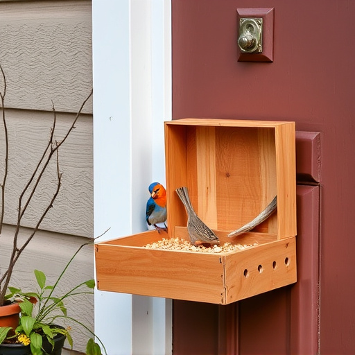 Bird food box left at front door