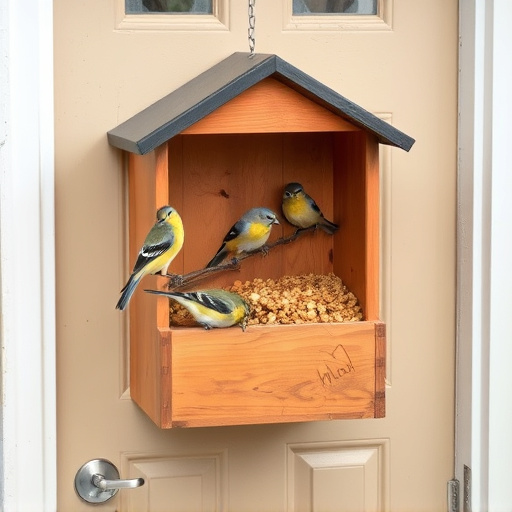 Bird food box left at front door