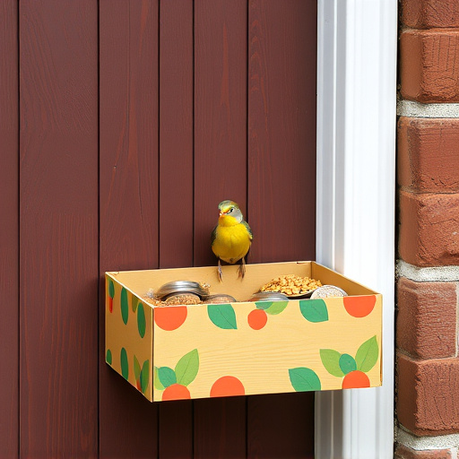 Bird food box left at front door