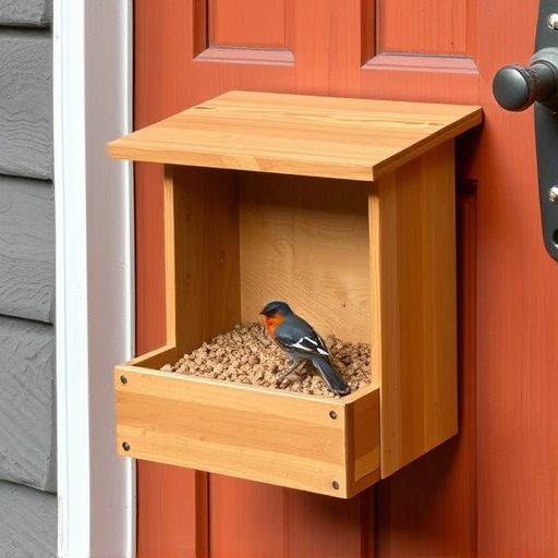 Bird food box left at front door