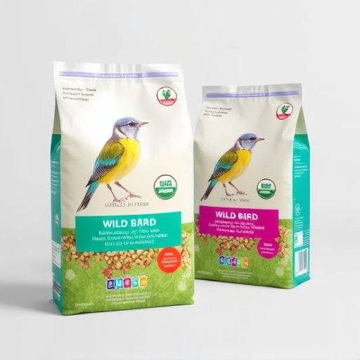 Branded UK wild bird feed packaging