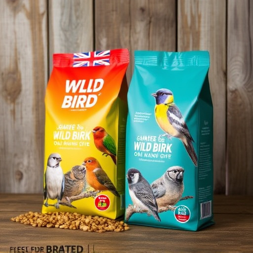 Branded UK wild bird feed packaging