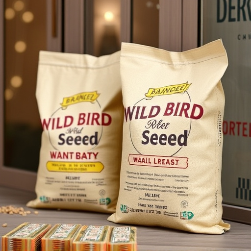Branded UK wild bird seed bags