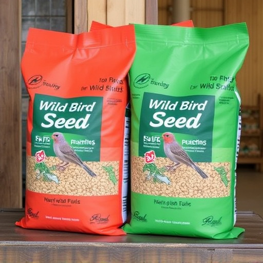 Branded UK wild bird seed bags