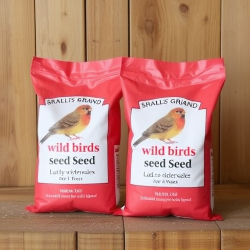 Branded UK wild bird seed bags