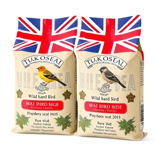 Branded UK wild bird seed bags