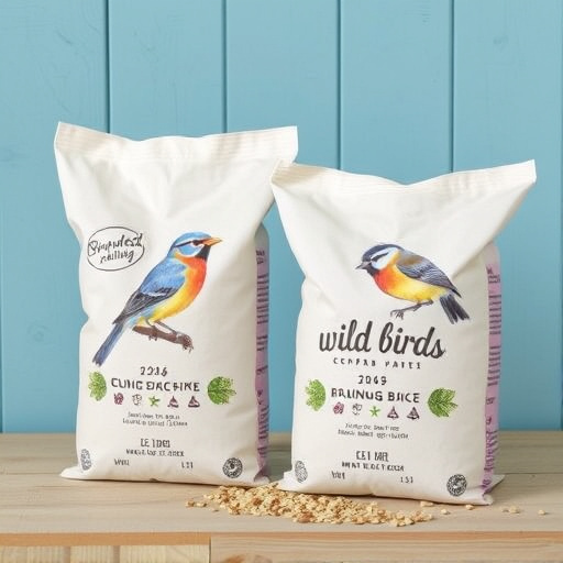 Branded UK wild bird seed bags