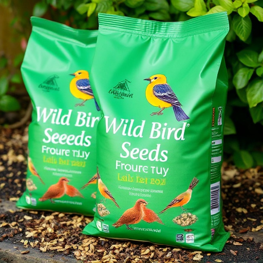 Branded UK wild bird seed bags