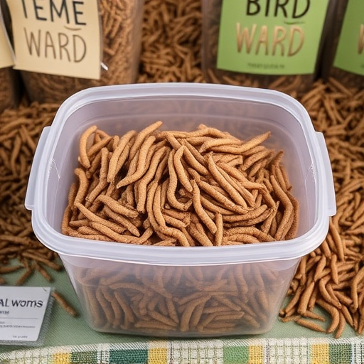 Bulk tub of mealworms for wild birds