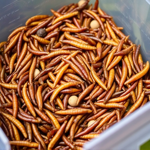 Bulk tub of mealworms for wild birds