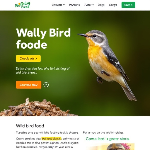 Checkout page for wild bird food