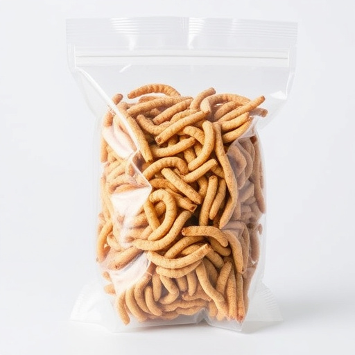 Clear bag of dried mealworms UK