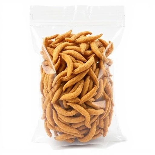 Clear bag of dried mealworms UK