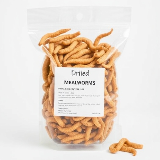 Clear bag of dried mealworms UK