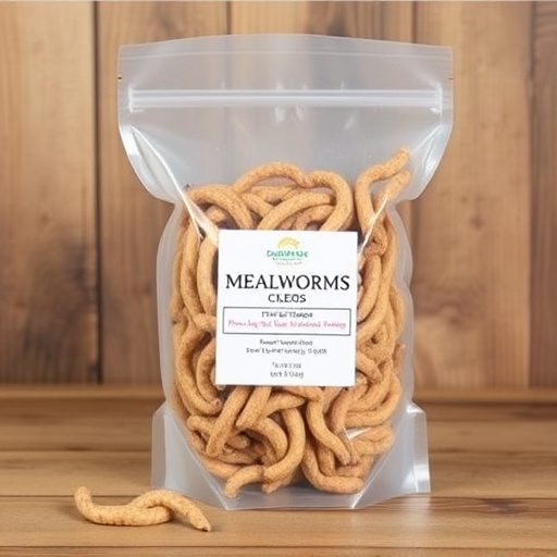 Clear bag of dried mealworms UK