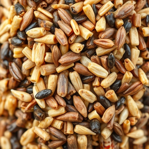 Close-up of bird seed texture UK