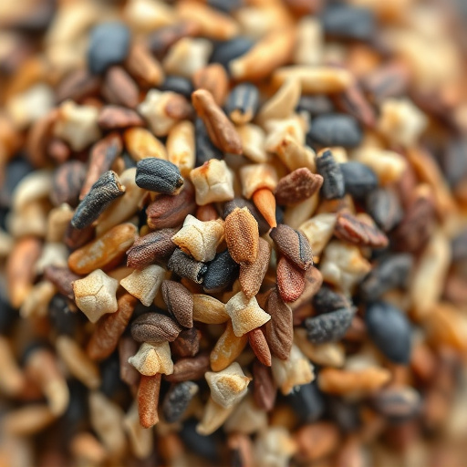 Close-up of bird seed texture UK