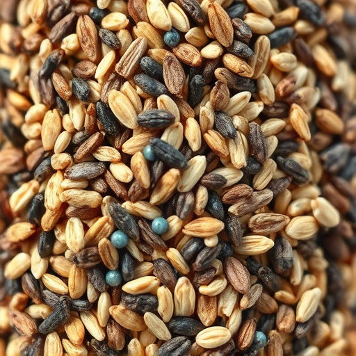 Close-up of bird seed texture UK