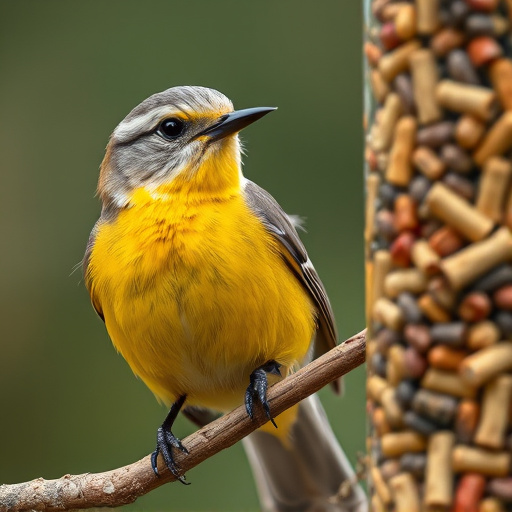 Close-up of wild bird food selection