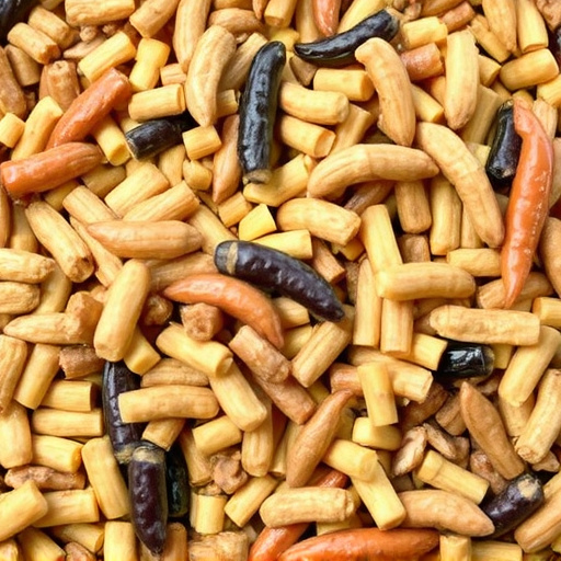 Mixed bird feed with added mealworms