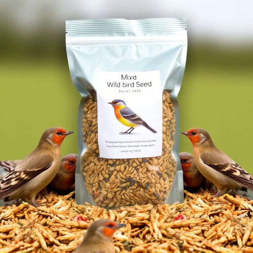 Mixed wild bird seed in UK packaging