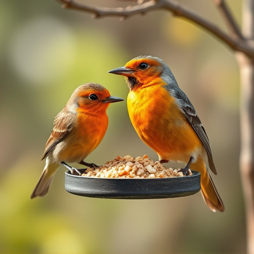 Online order confirmation for bird feed