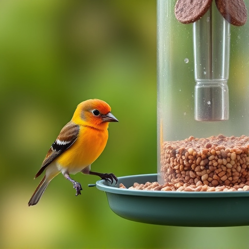 Online order confirmation for bird feed