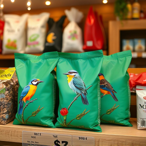 Online shop displaying wild bird food bags