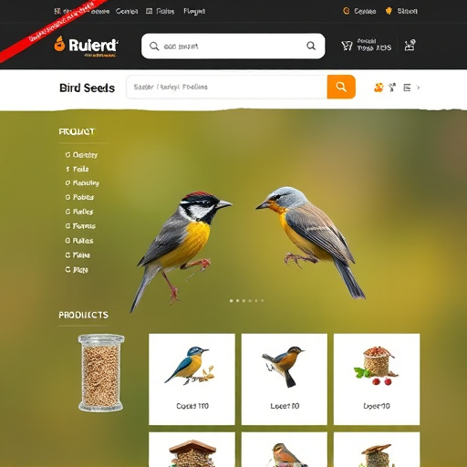 Online store bird seed product page