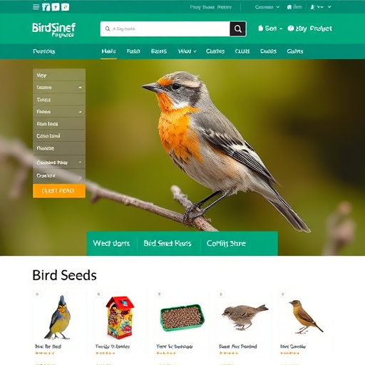 Online store bird seed product page