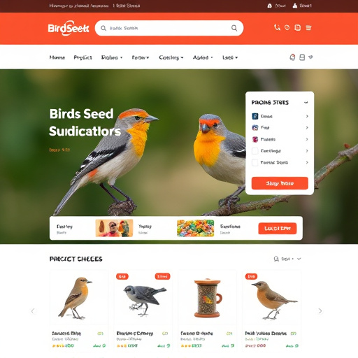 Online store bird seed product page