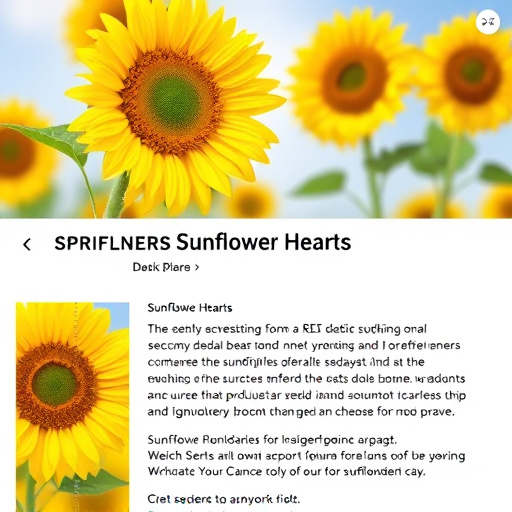 Product page showing sunflower hearts deal