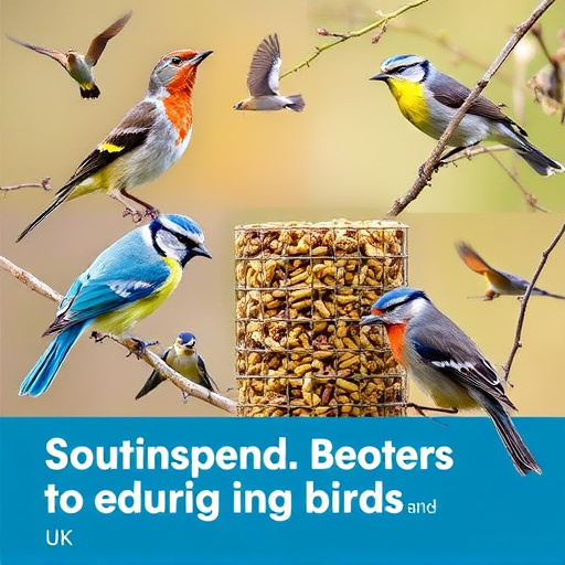 Seasonal bird feeding guide with UK birds