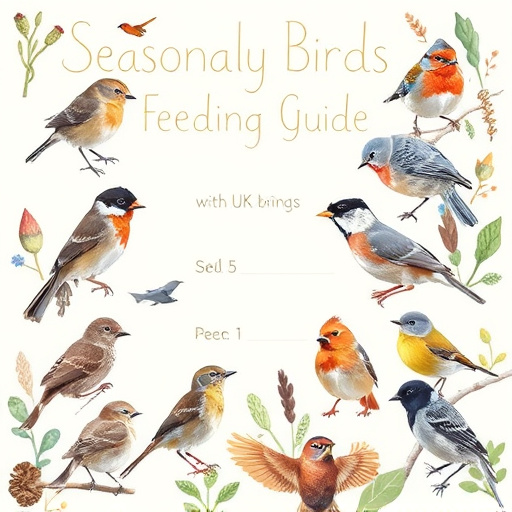 Seasonal bird feeding guide with UK birds
