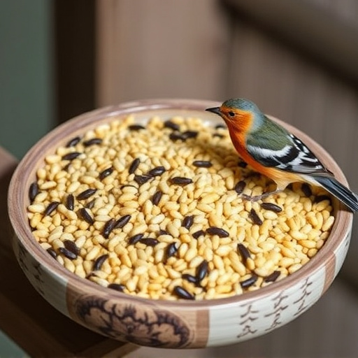 Selection of fine seeds for songbirds