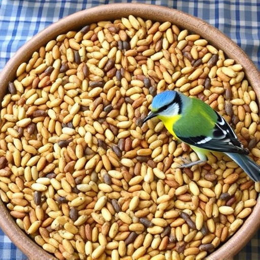 Selection of fine seeds for songbirds