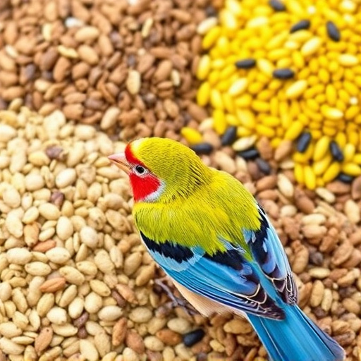 Selection of seed mixes for UK birds
