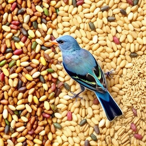 Selection of seed mixes for UK birds