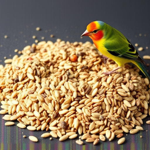 Selection of seed mixes for UK birds