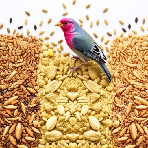 Selection of seed mixes for UK birds