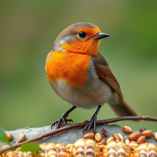 Soft food blend ideal for robins
