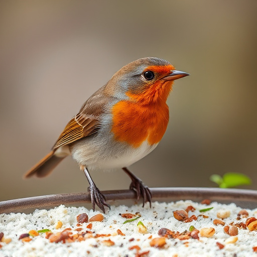 Soft food blend ideal for robins