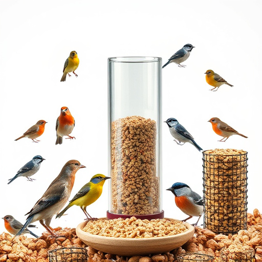 Variety of bird feed on website