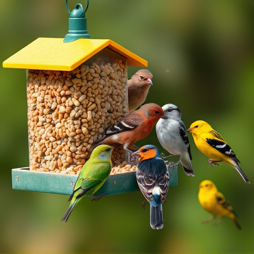 Variety of bird feed on website