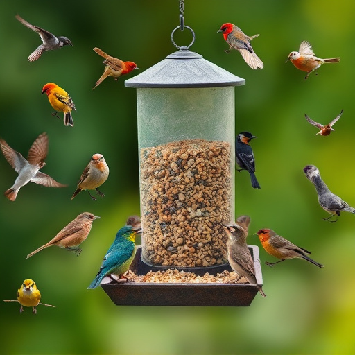 Variety of bird feed on website