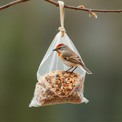 Wild bird seed in eco-friendly bag
