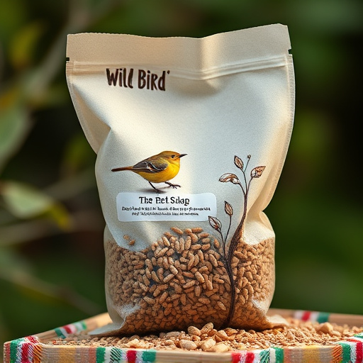 Wild bird seed in eco-friendly bag